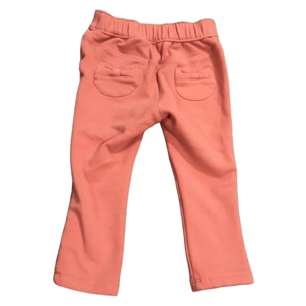 Gymboree 6-12m Coral Bow Pocket Pull On Pants